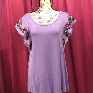 Umgee embroidered floral blouse